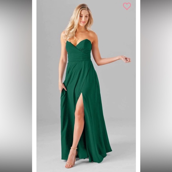 Kennedy Blue Poppy Bridesmaid Dress in Emerald Green - NWT sz 00 - Picture 1 of 2
